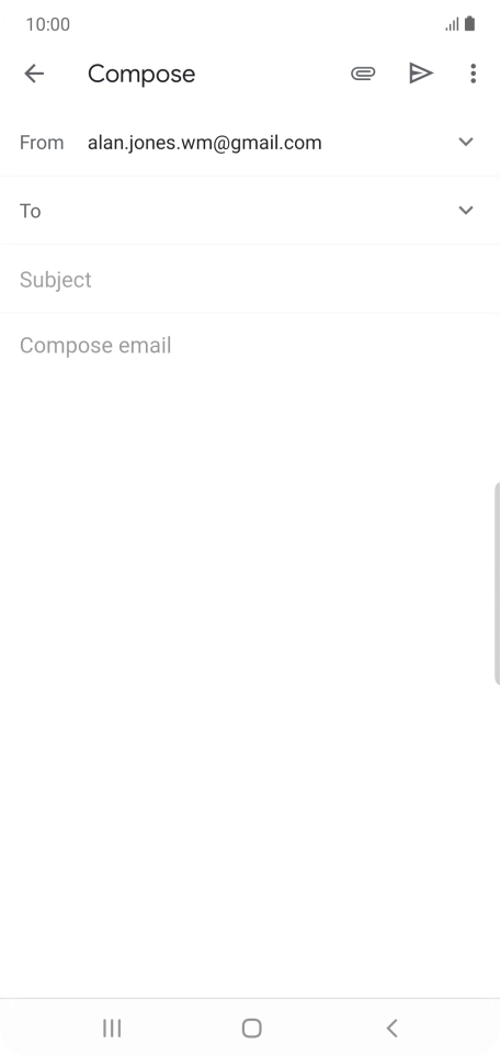 Press To and key in the first letters of the recipient's name.