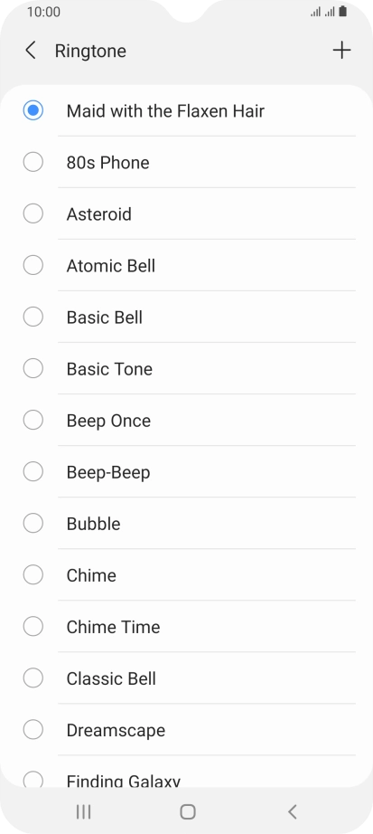 Press the Home key to return to the home screen.
