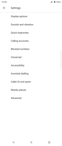 Press Calling accounts.