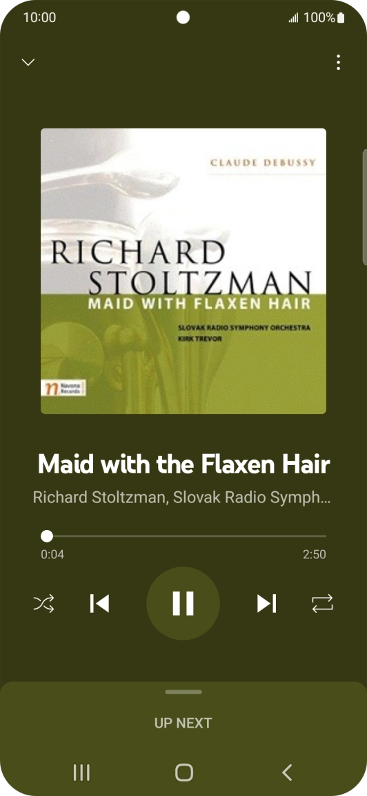 Press arrow right to go to the next audio file.
