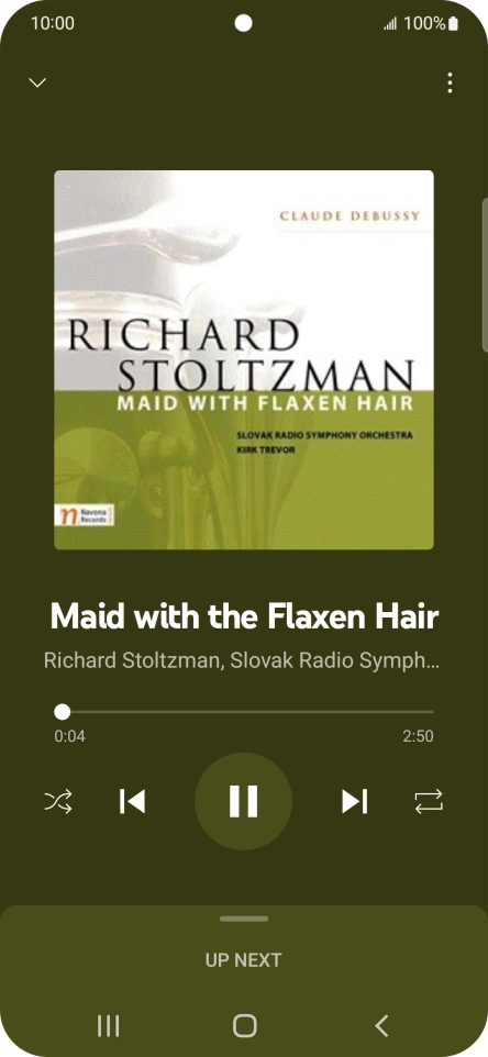 Press arrow right to go to the next audio file.