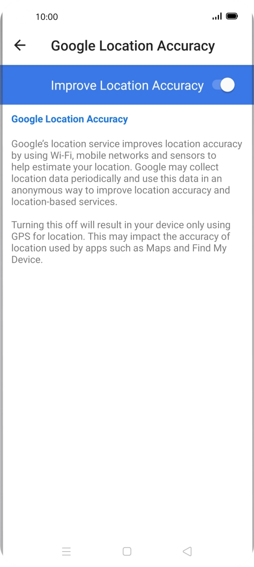 If you press the indicator next to 