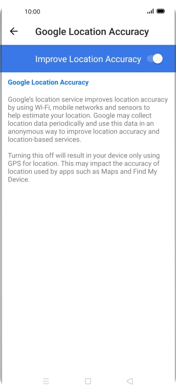 If you press the indicator next to 