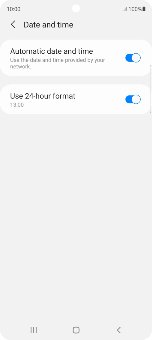Press the Home key to return to the home screen.