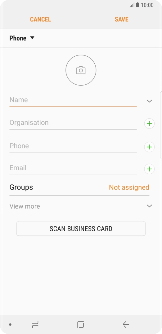 Press the address book drop down list.