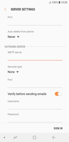 Press the drop down list below 