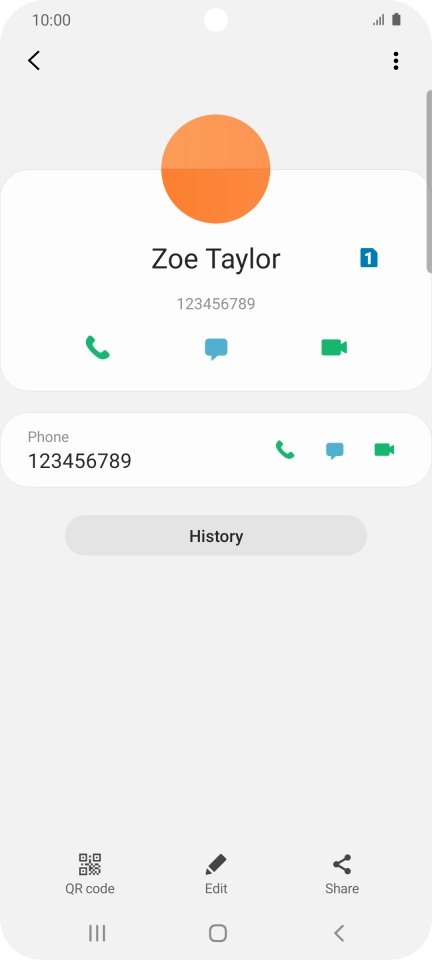 Press the call icon next to the required number.