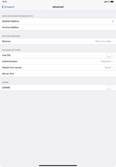 Press Authentication.