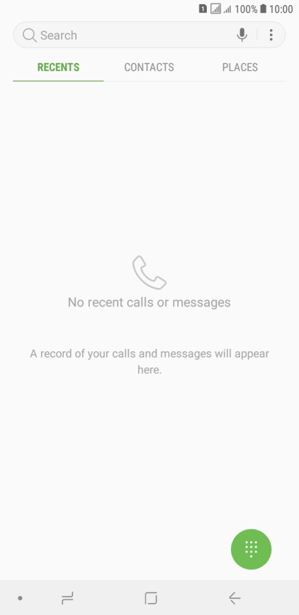 Press the menu icon.