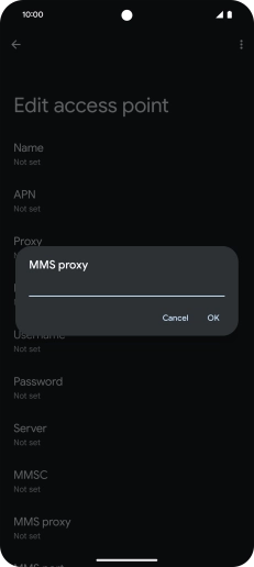 Key in 149.254.201.135 and press OK.