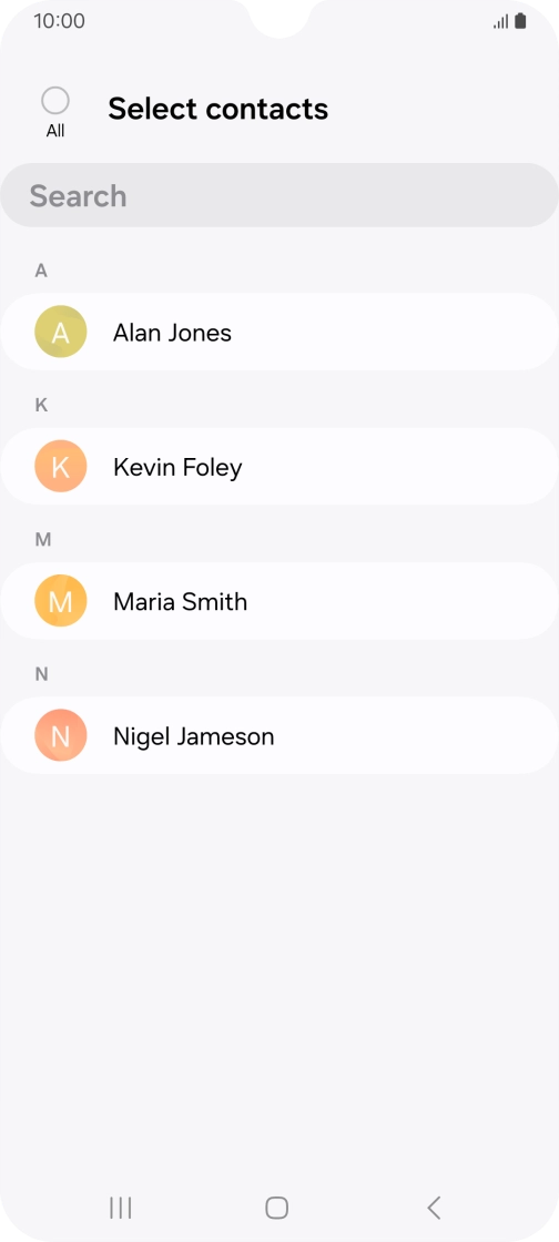 Press the field above 