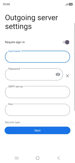 Press the field below 