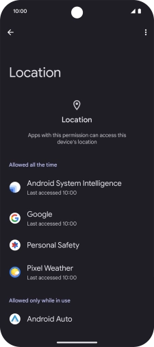 Press the required app.