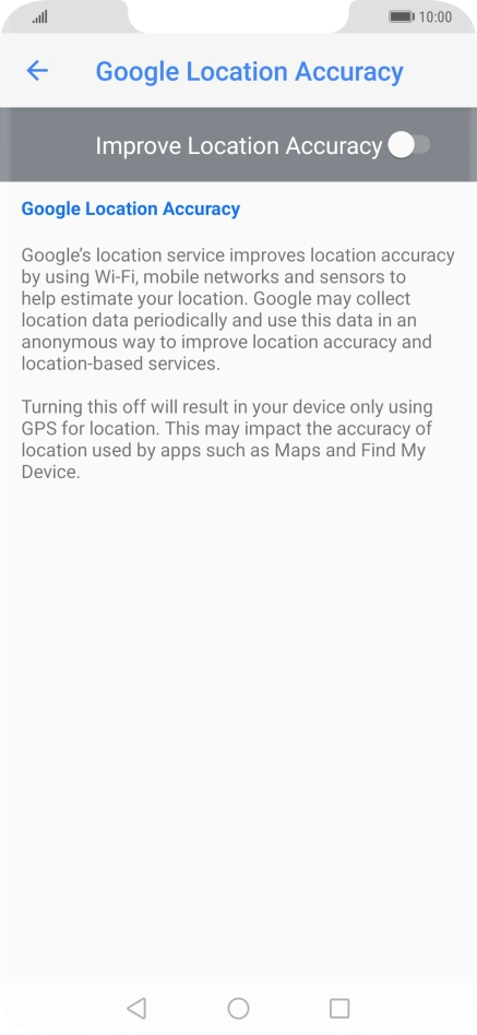 If you press the indicator next to 