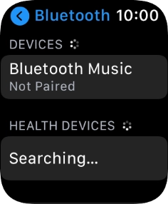 Press the required Bluetooth device.