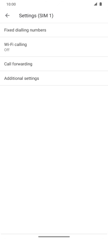 Press Call forwarding.