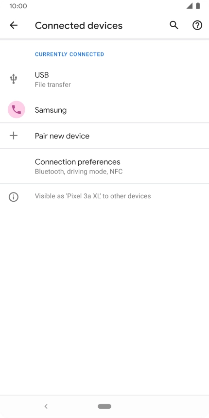 Press the Home key to return to the home screen.