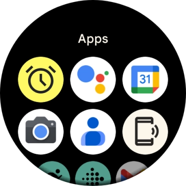 Press the contacts icon.