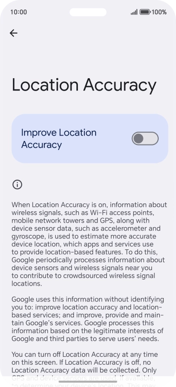 If you press the indicator next to 