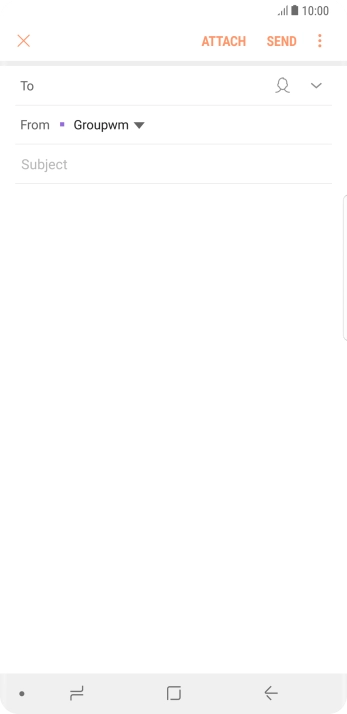 Press To and key in the first letters of the recipient's name.