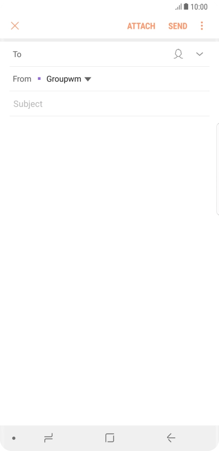 Press To and key in the first letters of the recipient's name.