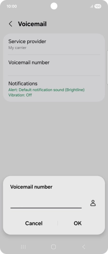 Key in +447953222222 and press OK.