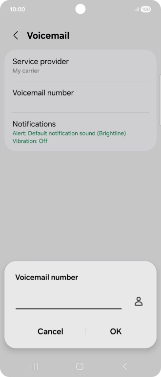 Key in +447953222222 and press OK.