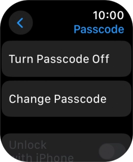 Press Turn Passcode Off and key in the current lock code.
