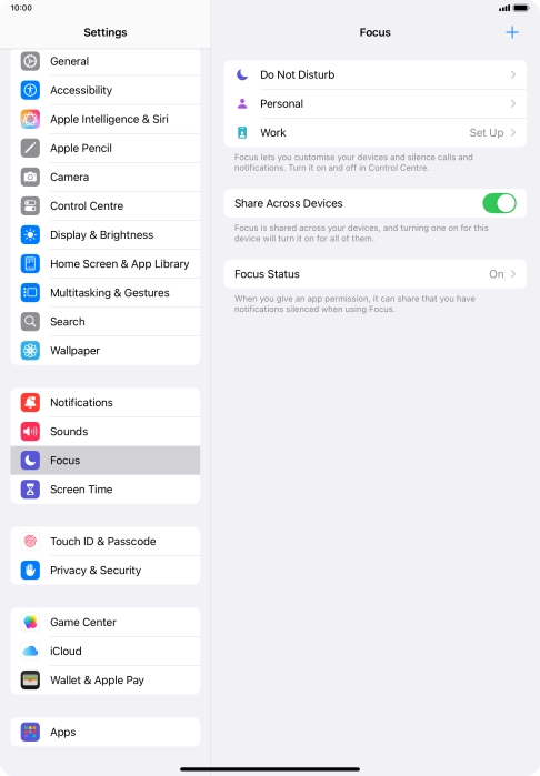 Press Do Not Disturb.