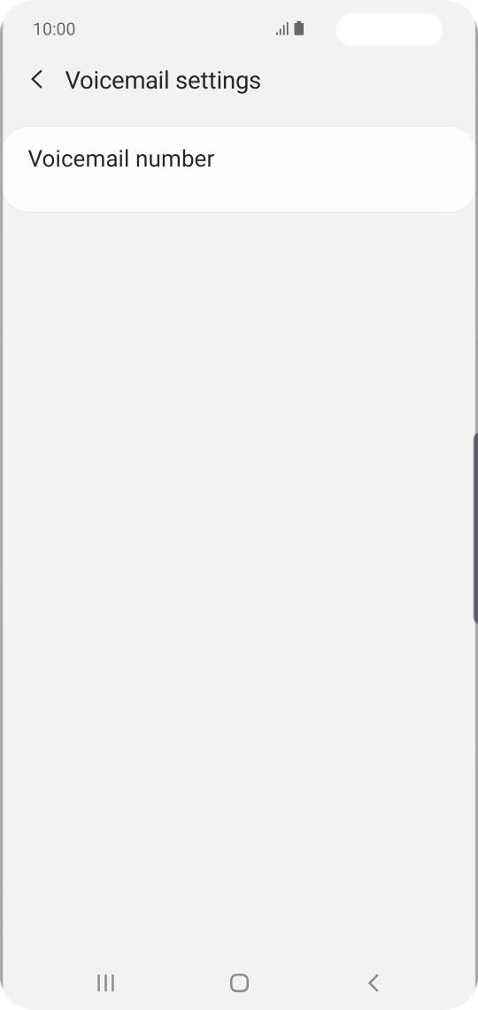 Press Voicemail number.