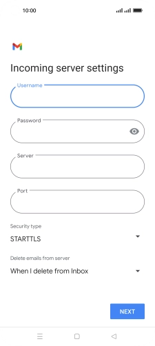 Press the field below 