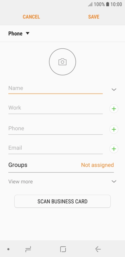 Press the address book drop down list.