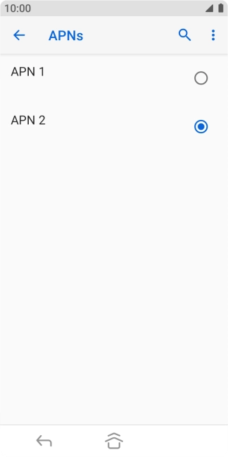 Press the Home key to return to the home screen.
