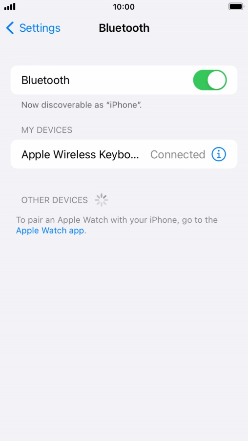 Press the Home key to return to the home screen.