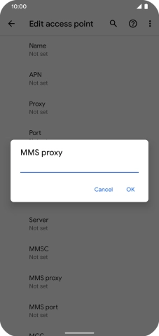 Key in 149.254.201.135 and press OK.