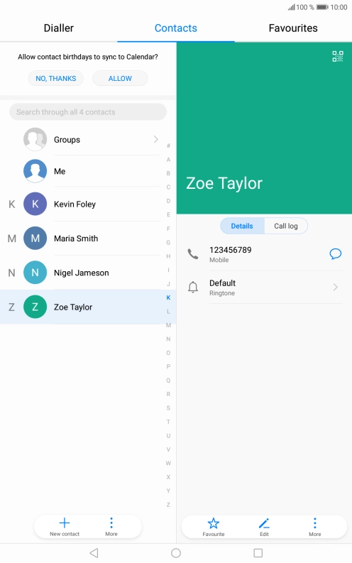 Press the Home key to return to the home screen.