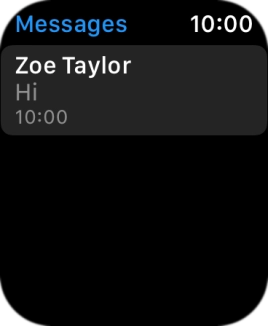 Press the required text message.