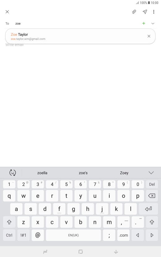 Press the required contact.