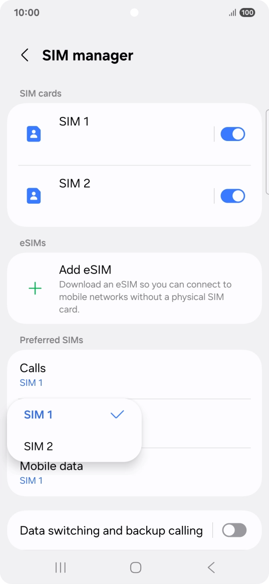 Press the required price plan.