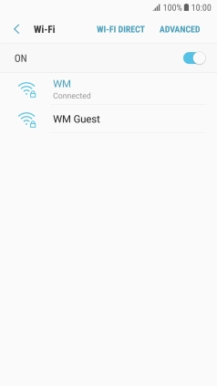 Press the Home key to return to the home screen.