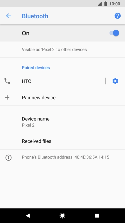 Press the Home key to return to the home screen.