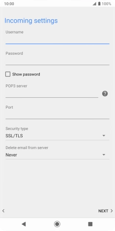 Press the field below 
