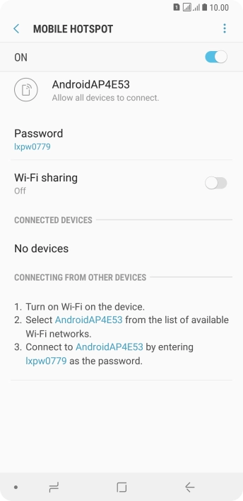 Press the Home key to return to the home screen.