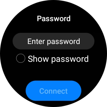 Press Enter password.