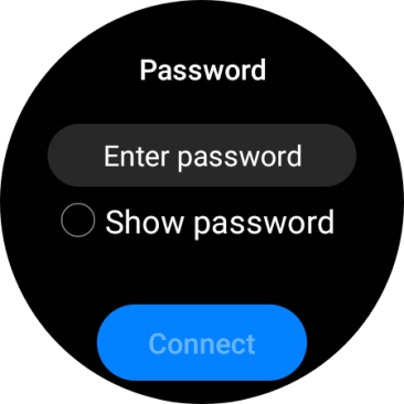 Press Enter password.