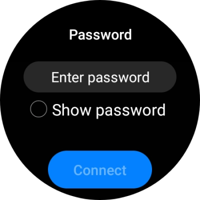 Press Enter password.