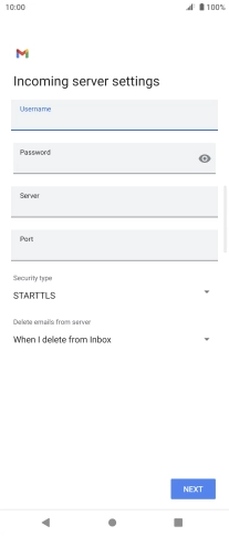 Press the field below 