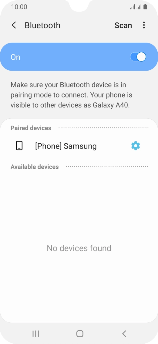 Press the Home key to return to the home screen.