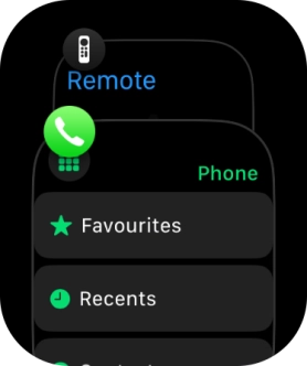 Slide your finger left on the required application.