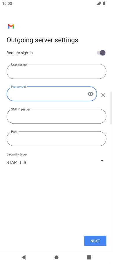 Press the field below 
